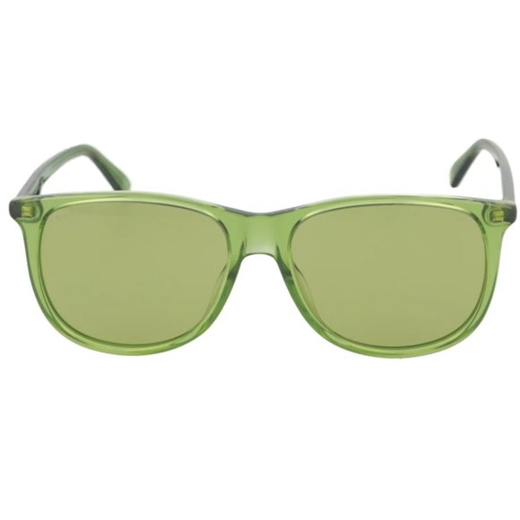 Gucci Green Acetate Frame 57mm Sunglasses - Picture 1 of 3